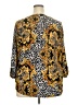 Cathy Animal Print Yellow 3/4 Sleeve Blouse Size 2X - photo 2