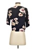 LUQ 100% Rayon Floral Black Short Sleeve Blouse Size XS (petite) - photo 2