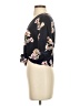 LUQ 100% Rayon Floral Black Short Sleeve Blouse Size XS (petite) - photo 5