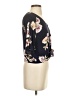 LUQ 100% Rayon Floral Black Short Sleeve Blouse Size XS (petite) - photo 4