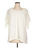 PREMISE Ivory Short Sleeve Blouse Size 1X - photo 1