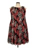 Perceptions Print Red Cocktail Dress Size 2X - photo 1