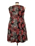 Perceptions Print Red Cocktail Dress Size 2X - photo 2