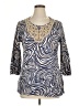 MULTIPLES 100% Cotton Blue 3/4 Sleeve Top Size 0X - photo 1