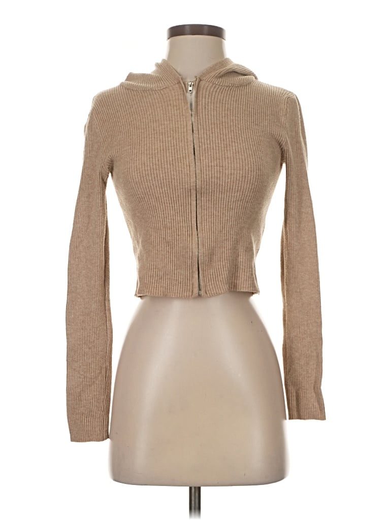 Pre-owned Shein Cardigan Sweater In Tan