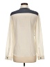 Topshop Color Block Ivory Long Sleeve Blouse Size 6 - photo 2