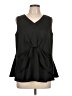 Du Jour 100% Polyester Black Sleeveless Blouse Size L - photo 1