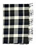 Plush Plaid Gray Blue Scarf One size - photo 2
