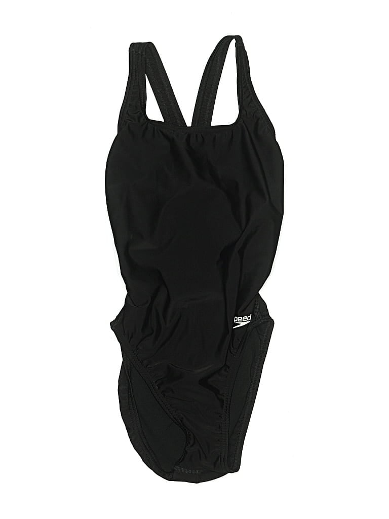 Pre-owned Speedo One Piece Swimsuit In Black