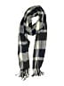 Plush Plaid Gray Blue Scarf One size - photo 1