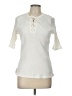 Old Navy Ivory Short Sleeve Blouse Size L (tall) - photo 1