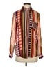Le Superbe 100% Viscose Print Brown Long Sleeve Blouse Size 4 - photo 1