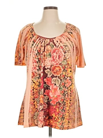 Saint Tropez West Short Sleeve Blouse (view 1)