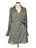 H&M 100% Polyester Green Casual Dress Size M - photo 1