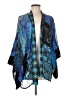 Chico's 100% Rayon Blue Kimono Size M - photo 1