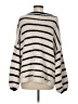 Storia 100% Polyester Stripes Ivory Pullover Sweater Size S - photo 2