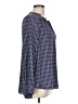 Pleione 100% Polyester Blue Long Sleeve Blouse Size L - photo 4