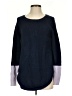 By Anthropologie Color Block Blue Pullover Sweater Size S - photo 1