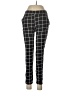 H&M 100% Viscose Plaid Black Casual Pants Size 10 - photo 1