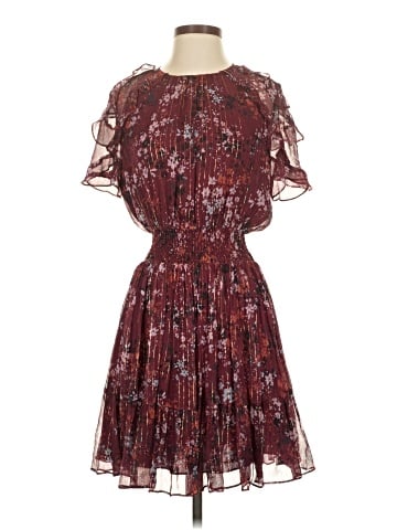 Shoshanna Short Sleeve Silk Top (view 1)