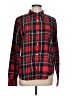 Old Navy 100% Cotton Plaid Red Long Sleeve Button-Down Shirt Size L (tall) - photo 1