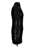 Haney Metallic Black Cocktail Dress Size 0 - photo 4