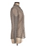 Banana Republic 100% Polyester Polka Dots Gray Long Sleeve Blouse Size 6 - photo 4