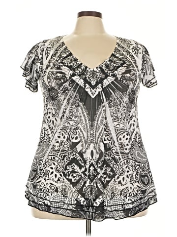 One World Short Sleeve Blouse (view 1)