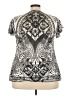 One World 100% Polyester Silver Short Sleeve Blouse Size 2X - photo 2