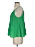 Almost Pink 100% Polyester Green Sleeveless Blouse Size S - photo 5