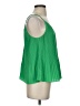 Almost Pink 100% Polyester Green Sleeveless Blouse Size S - photo 4