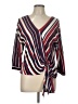 Zara Basic Burgundy 3/4 Sleeve Blouse Size L - photo 1