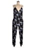 Kittenish 100% Polyester Graphic Black Jumpsuit Size M - photo 1