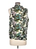 PIANO 100% Polyester Floral Green Sleeveless Blouse Size S - photo 2