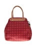 Fossil Print Red Leather Satchel One size - photo 1