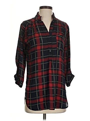 Akira Chicago Red Label 3/4 Sleeve Blouse (view 1)