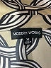 Modern Works 100% Polyester Print Yellow 3/4 Sleeve Blouse Size XL - photo 7