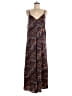 Zara 100% Polyester Paisley Purple Burgundy Jumpsuit Size M - photo 1