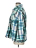Ruby Rd. 100% Polyester Plaid Teal Long Sleeve Blouse Size L (petite) - photo 5