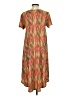 Lularoe Print Orange Casual Dress Size XS - photo 2