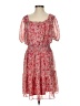 Just... Taylor 100% Polyester Paisley Red Casual Dress Size 2 - photo 1