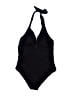 Unbranded Solid Black One Piece Swimsuit Size XL (estimated) - photo 1