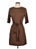 Assorted Brands Solid Brown Casual Dress Size L - photo 1
