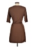 Assorted Brands Solid Brown Casual Dress Size L - photo 2