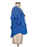 HD in Paris 100% Silk Blue Blouse Size S - photo 4