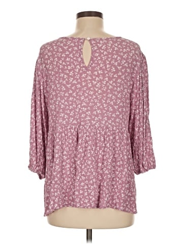 Pink Lily 3/4 Sleeve Blouse (view 2)