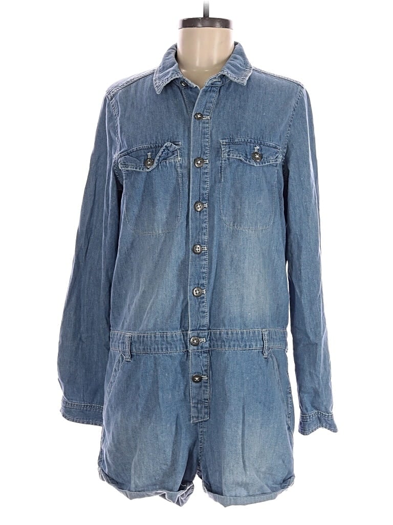 Pre-owned Free People Romper In Blue