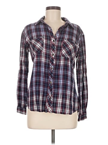 Life in Progress Long Sleeve Button-Down Shirt (view 1)
