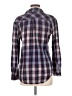 Life in Progress 100% Cotton Plaid Blue Long Sleeve Button-Down Shirt Size M - photo 2