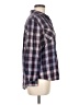 Life in Progress 100% Cotton Plaid Blue Long Sleeve Button-Down Shirt Size M - photo 4